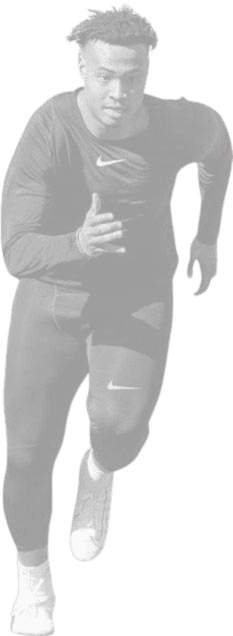 Athlete sprinting